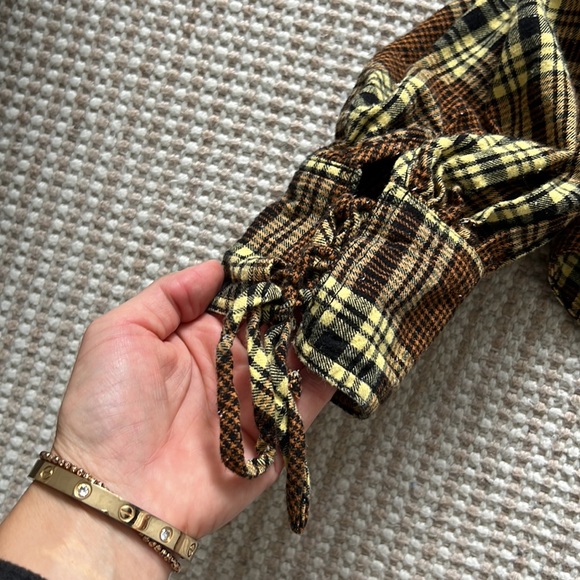 Free people plaid button up - Picture 2 of 4